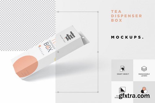 Sache Dispenser Box Mockup