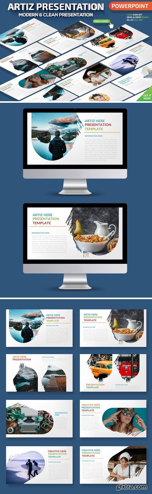 Artiz Powerpoint and Keynote Presentation Template