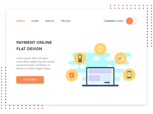 Payment Online flat design concept for Banking app - payment-online-flat-design-concept-for-banking-app