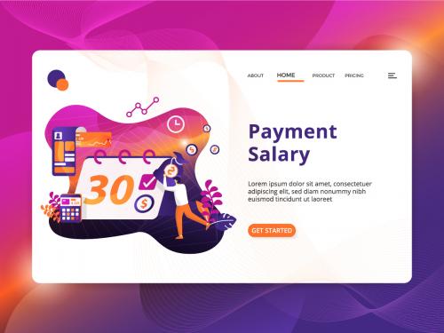 Payment Salary Illustration Modern - payment-salary-illustration-modern