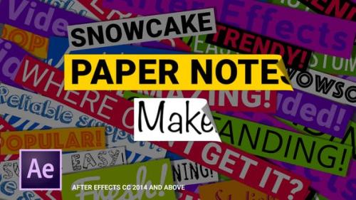 Videohive - Paper Notes Maker - Titles and Lower Thirds