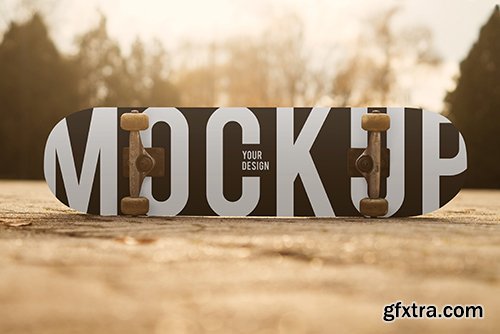 Skateboard PSD Mockup