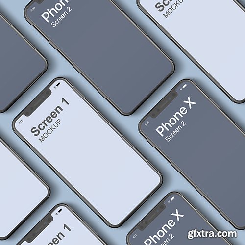 Phone X Mockup Dual Screen