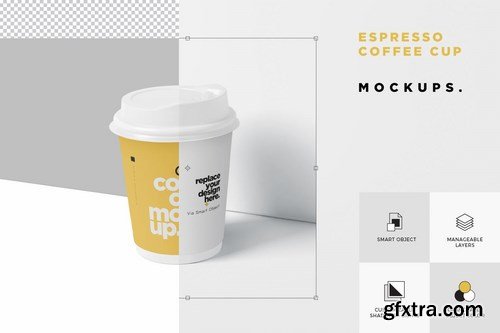 Espresso Coffee Cup Mockup