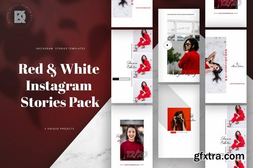 Red & White Instagram Stories