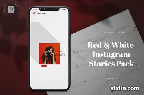 Red & White Instagram Stories