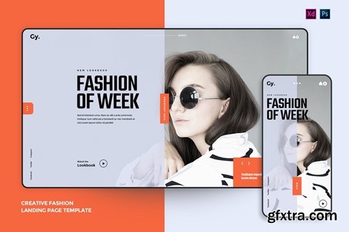 Creative Fashion landing page template