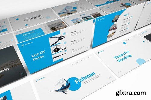 Fishing Powerpoint Google Slides and Keynote Templates