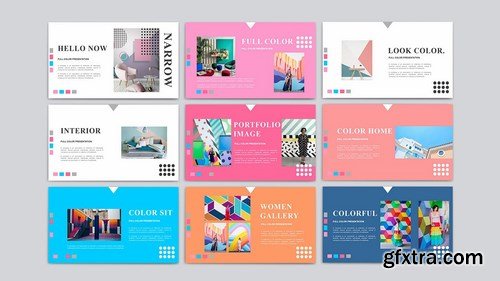 NARROW - Colorfull Powerpoint Google Slides and Keynote Templates