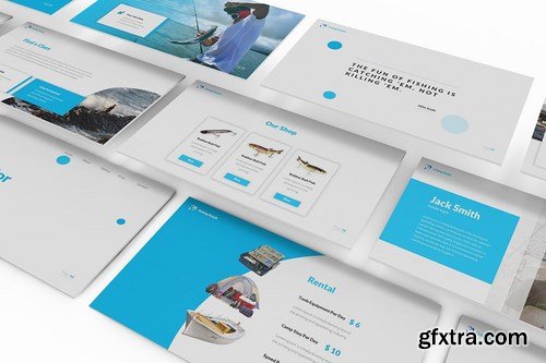 Fishing Powerpoint Google Slides and Keynote Templates