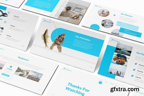 Fishing Powerpoint Google Slides and Keynote Templates