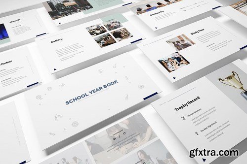 School Year Book Powerpoint Google Slides and Keynote Templates