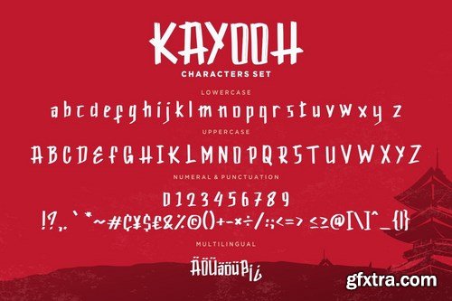 Kayooh Japanese Display Typeface