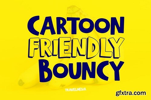 TRAVELNESIA - Fun Cartoony Font