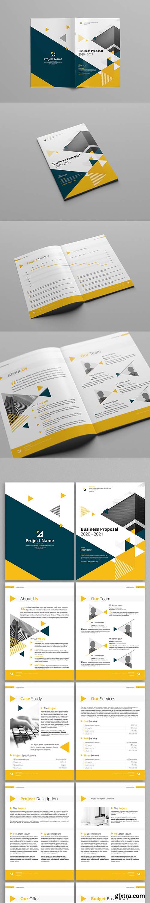 Yellow And Gray Booklet Layout 205399121