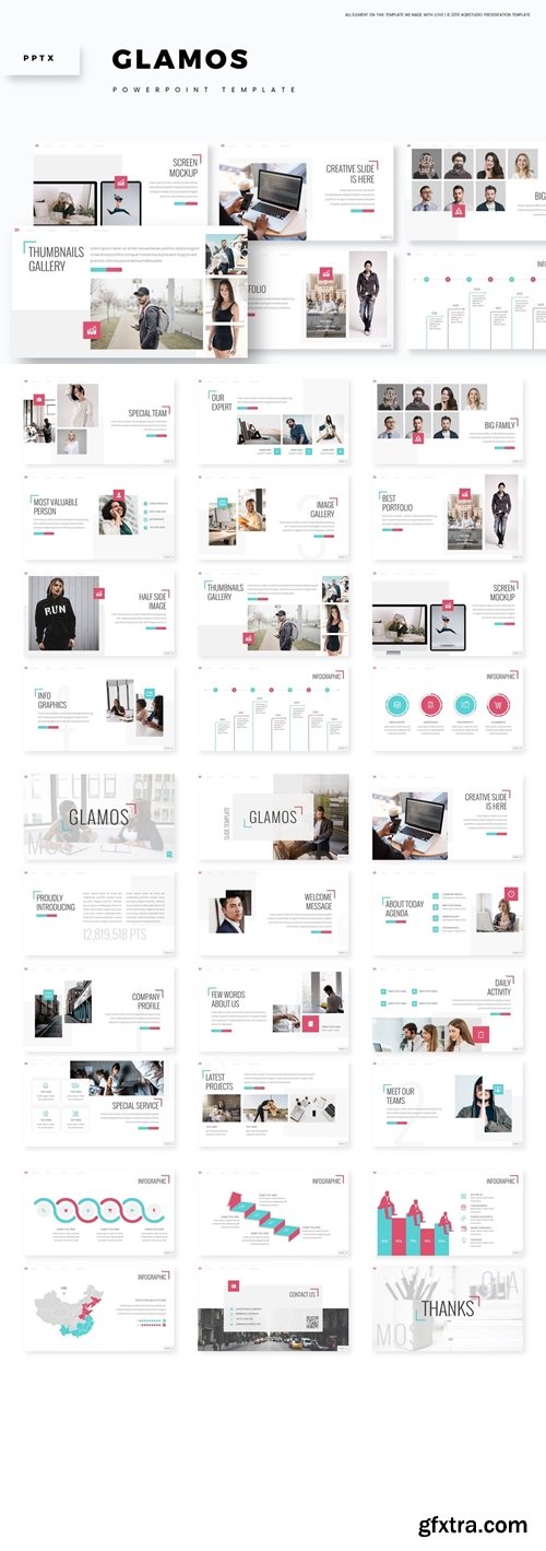 Glamos Powerpoint, Keynote and Google Slides Templates