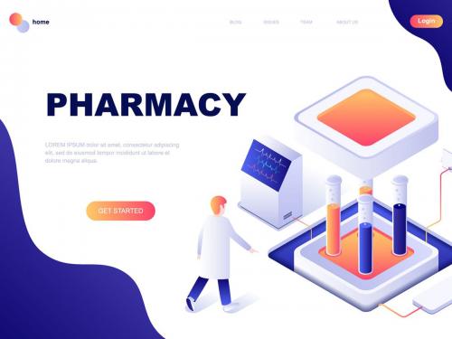 Pharmacy Isometric Landing Page Template - pharmacy-isometric-landing-page-template-b1583968-ca98-405a-98f2-5f92f81a63e4