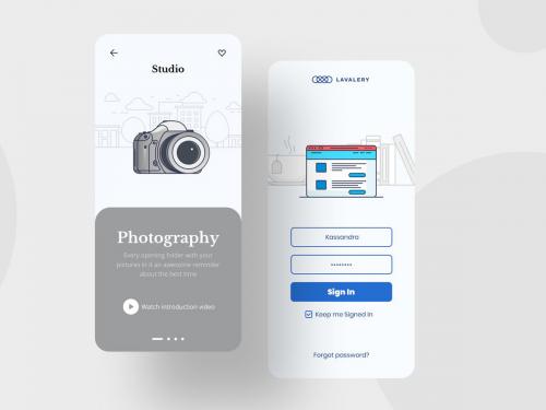 Photo Mobile Interface Illustrations - photo-mobile-interface-illustrations