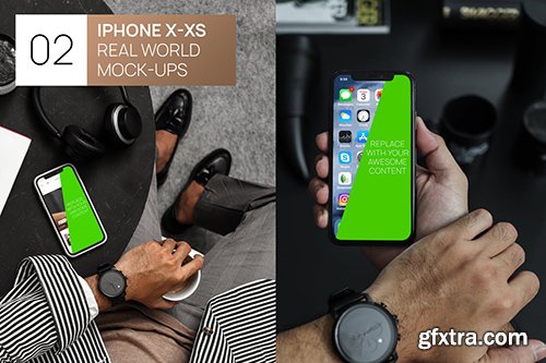 iPhone X-XS Real World Mock-ups