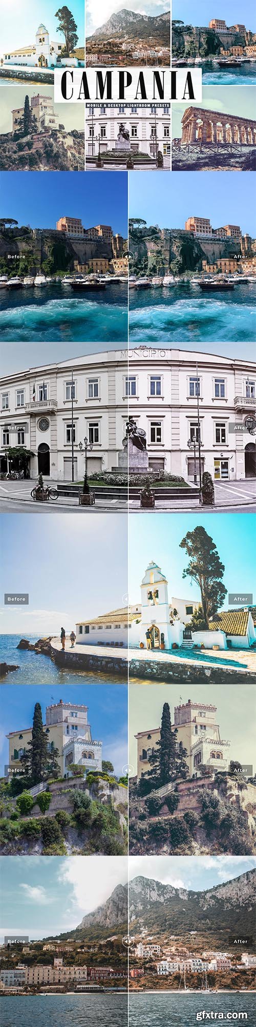 Campania Mobile & Desktop Lightroom Presets