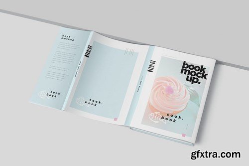 Hardcover Book with Dust Jacket Mock Ups