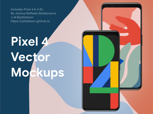 Pixel 4 Vector Mockups - pixel-4-vector-mockups