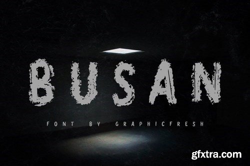 Busan - The Horror Brush Font