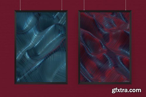 Abstract 3D Rendering of Waves