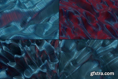 Abstract 3D Rendering of Waves