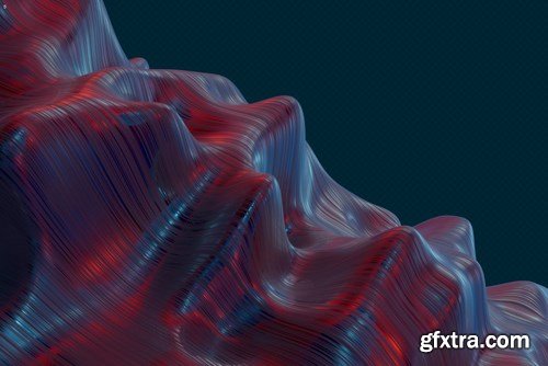 Abstract 3D Rendering of Waves