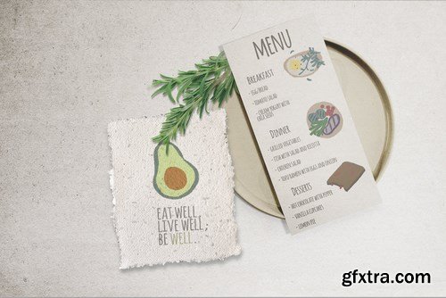 Healthy eco food hand drawn illustrations set