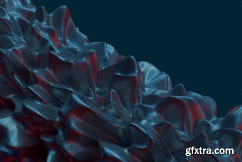 Abstract 3D Rendering of Waves