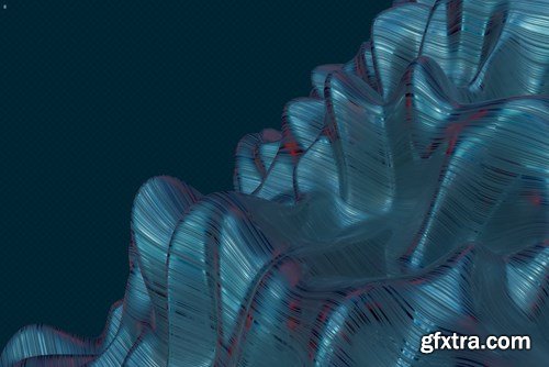 Abstract 3D Rendering of Waves