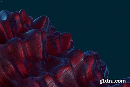 Abstract 3D Rendering of Waves