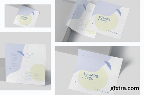 Square Shape Promotional Flyer Mockups