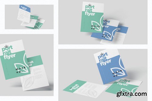 A5 Portrait One-page Event Flyer Mockups