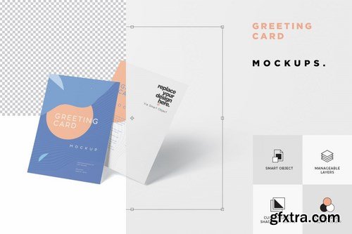 5x7 Vertical Invitation Card Mockups