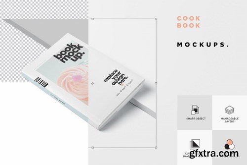 Hardcover Book with Dust Jacket Mock Ups