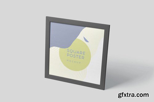 Square Poster Frame Mock-ups