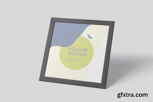 Square Poster Frame Mock-ups