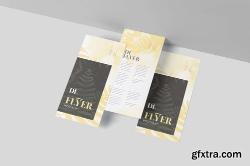 DL Size Vertical Flyer Mock Ups