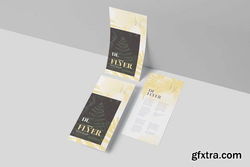 DL Size Vertical Flyer Mock Ups