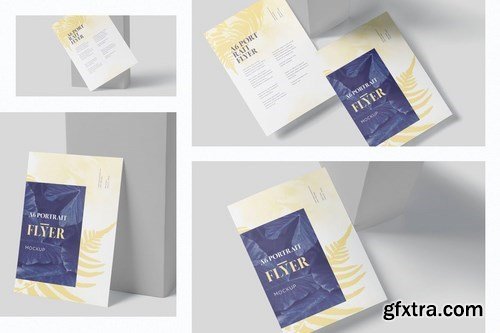 A6 Vertical Flyer Mockups