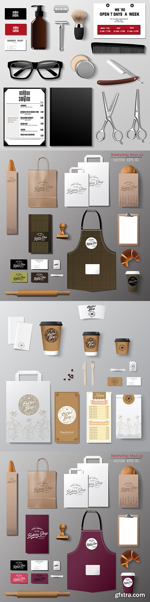 Corporate brand company design set template