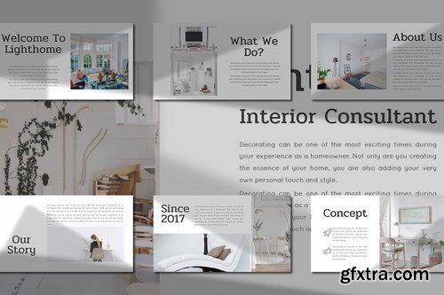 Lighthome – Interior Consultant Powerpoint Google Slides and Keynote Templates