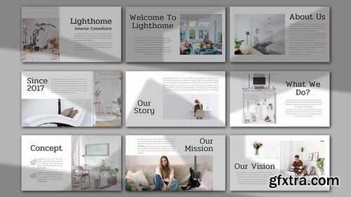 Lighthome – Interior Consultant Powerpoint Google Slides and Keynote Templates