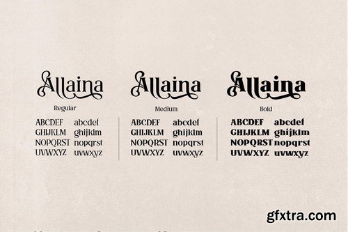 Allaina - Stylish Serif Family