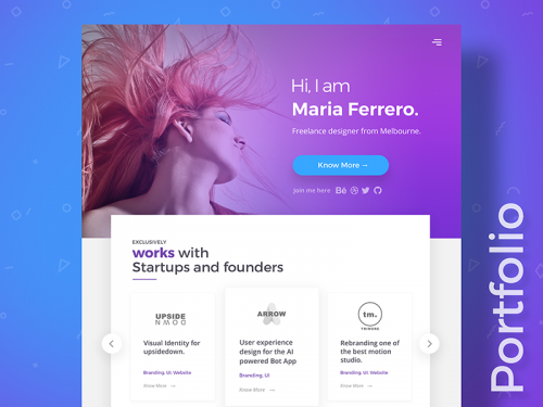 Portfolio Landing Page - portfolio-landing-page-mockup