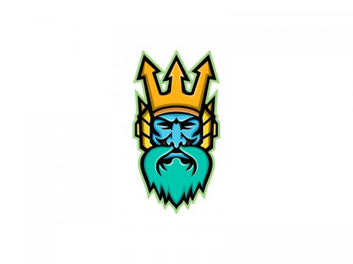 Poseidon Greek God Mascot - poseidon-greek-god-mascot