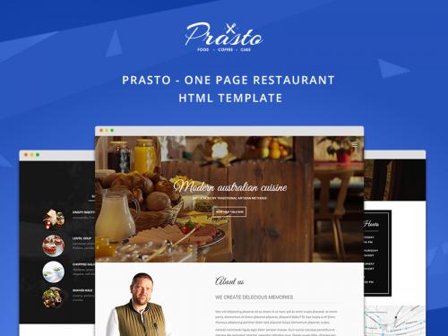 Prasto One Page Restaurant - prasto-one-page-restaurant-html-template